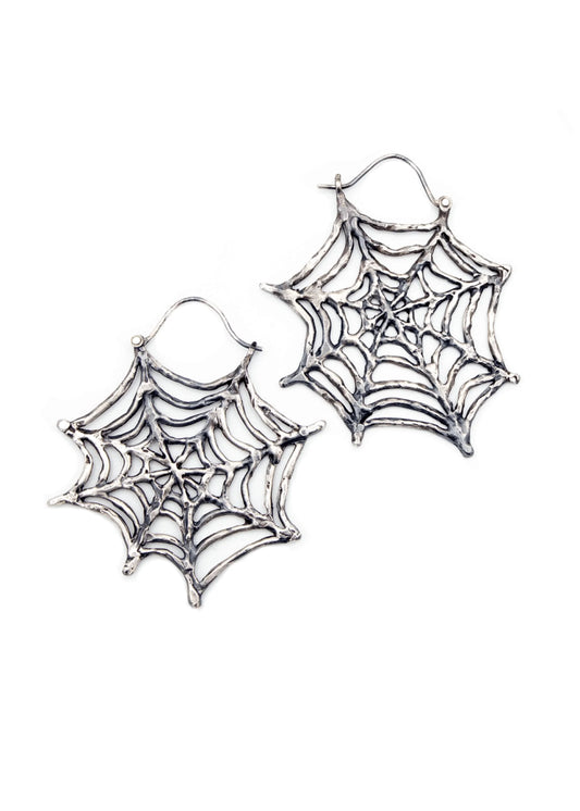 Screaming Jewellery Spiderweb earrings