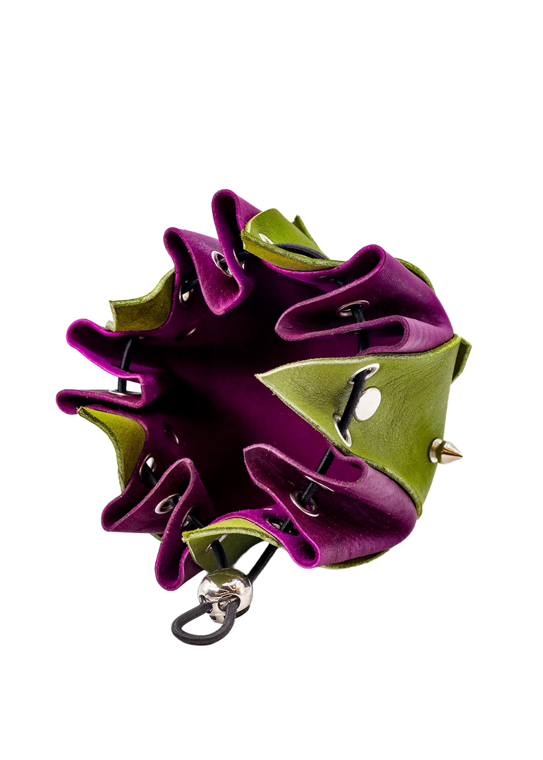Exomorph Spiked Leather Rosebud Pouch Bizarre Bazaar