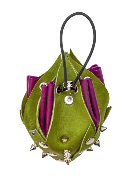 Exomorph Spiked Leather Rosebud Pouch Bizarre Bazaar