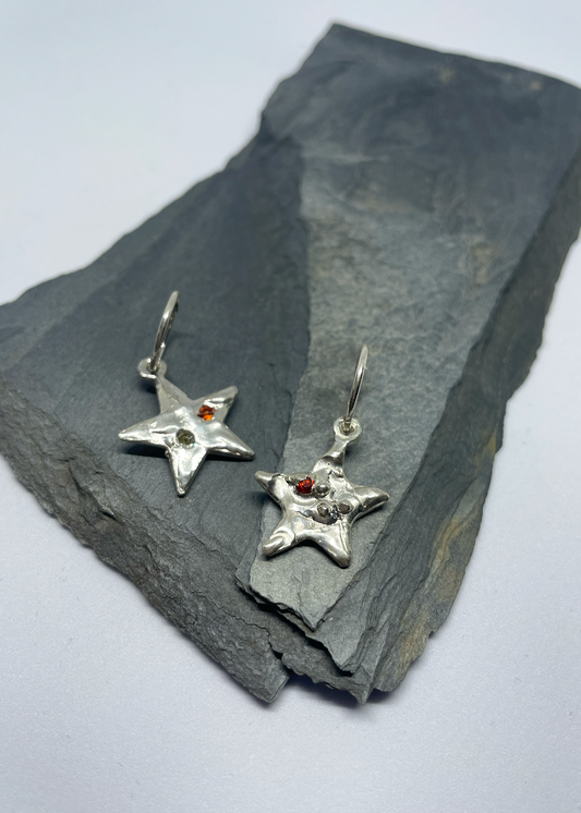 SGS Jewellery Starshine earrings- warm toned gems