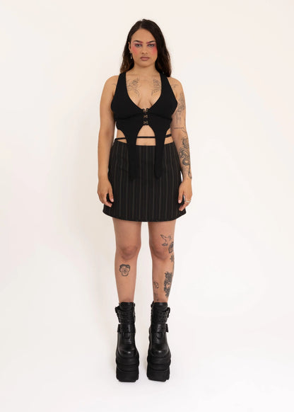 Geo. Strap mini skirt- *BB exclusive*