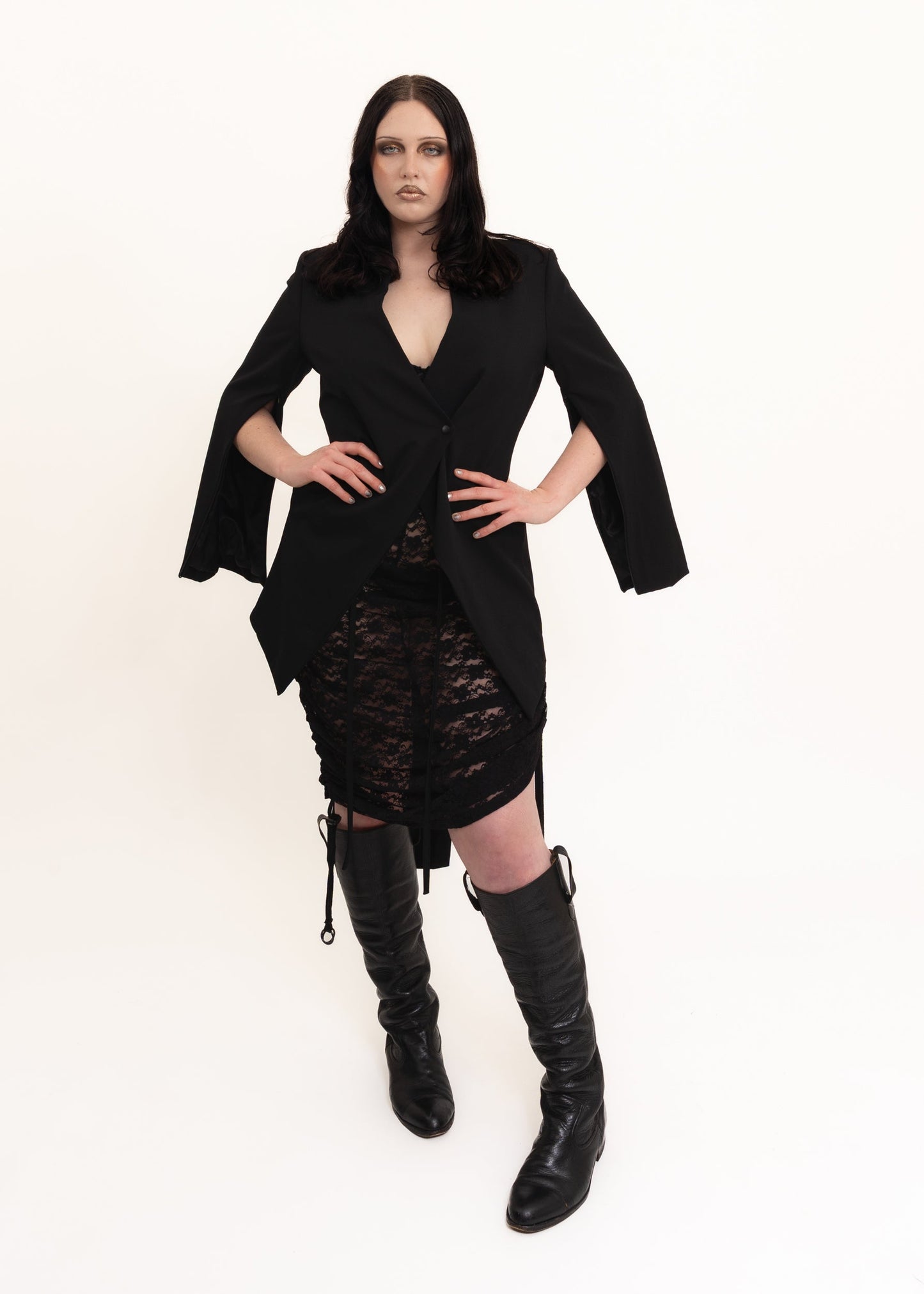 Taylor Structured jacket with flared sleeves Bizarre Bazaar