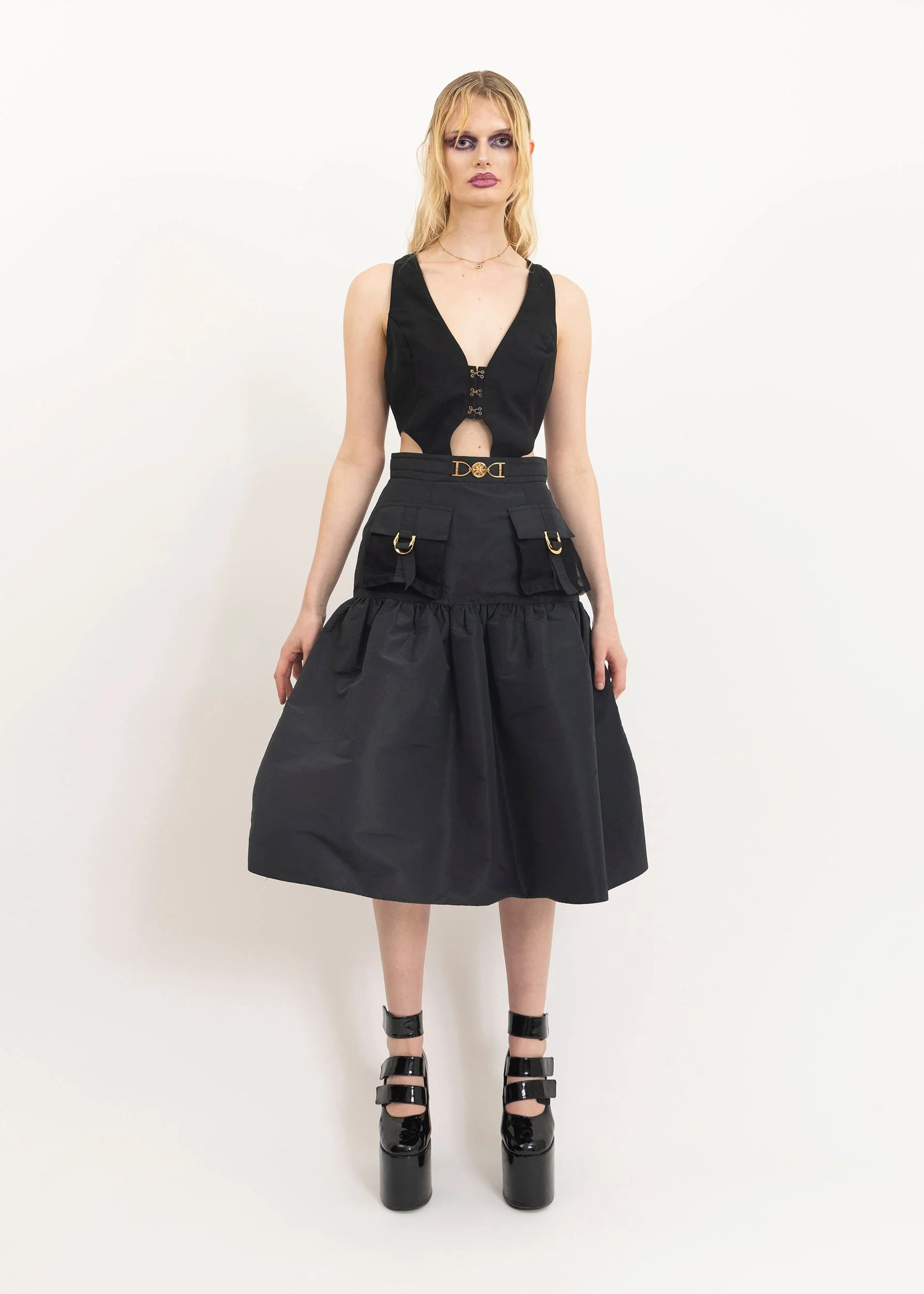 Elisabetta Franchi Structured midi skirt