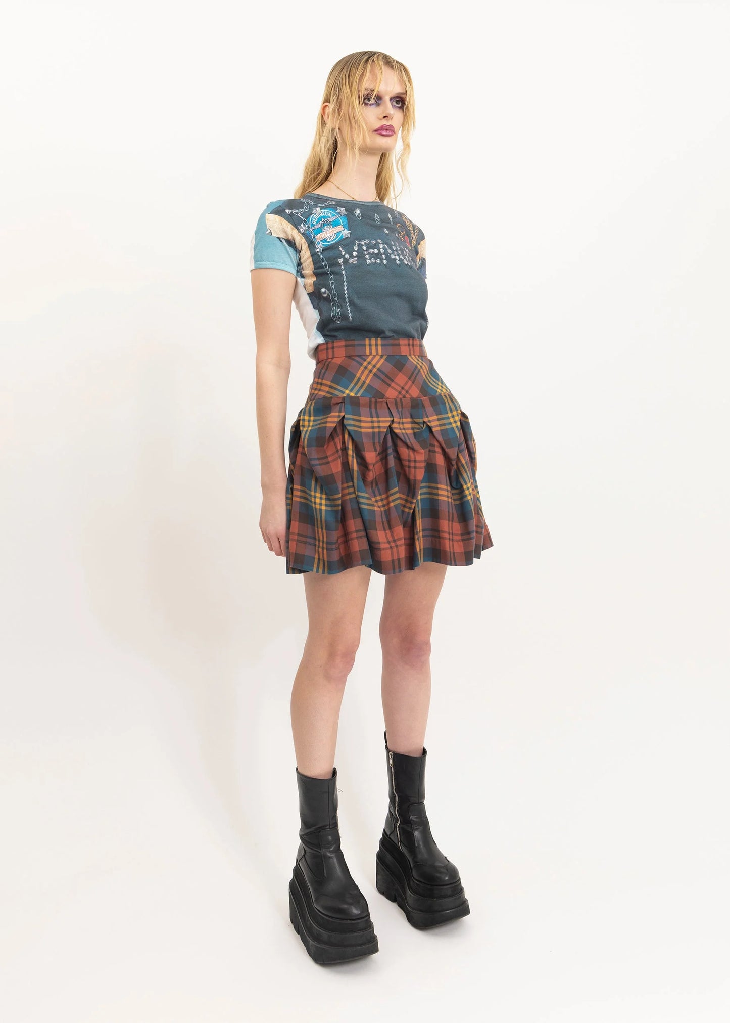 Vivienne Westwood Red Label Structured tartan skirt