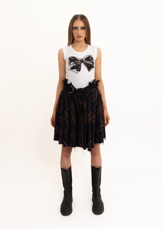 Moschino Cheap and Chic Studded bow graphic tank top Bizarre Bazaar