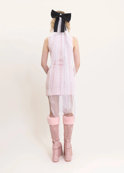 Lazy Oaf Sweetheart gingham mini dress