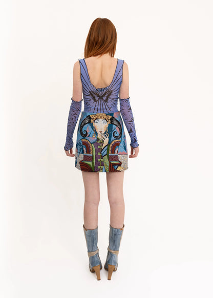 Bizarre Bazaar Tapestry mini skirt