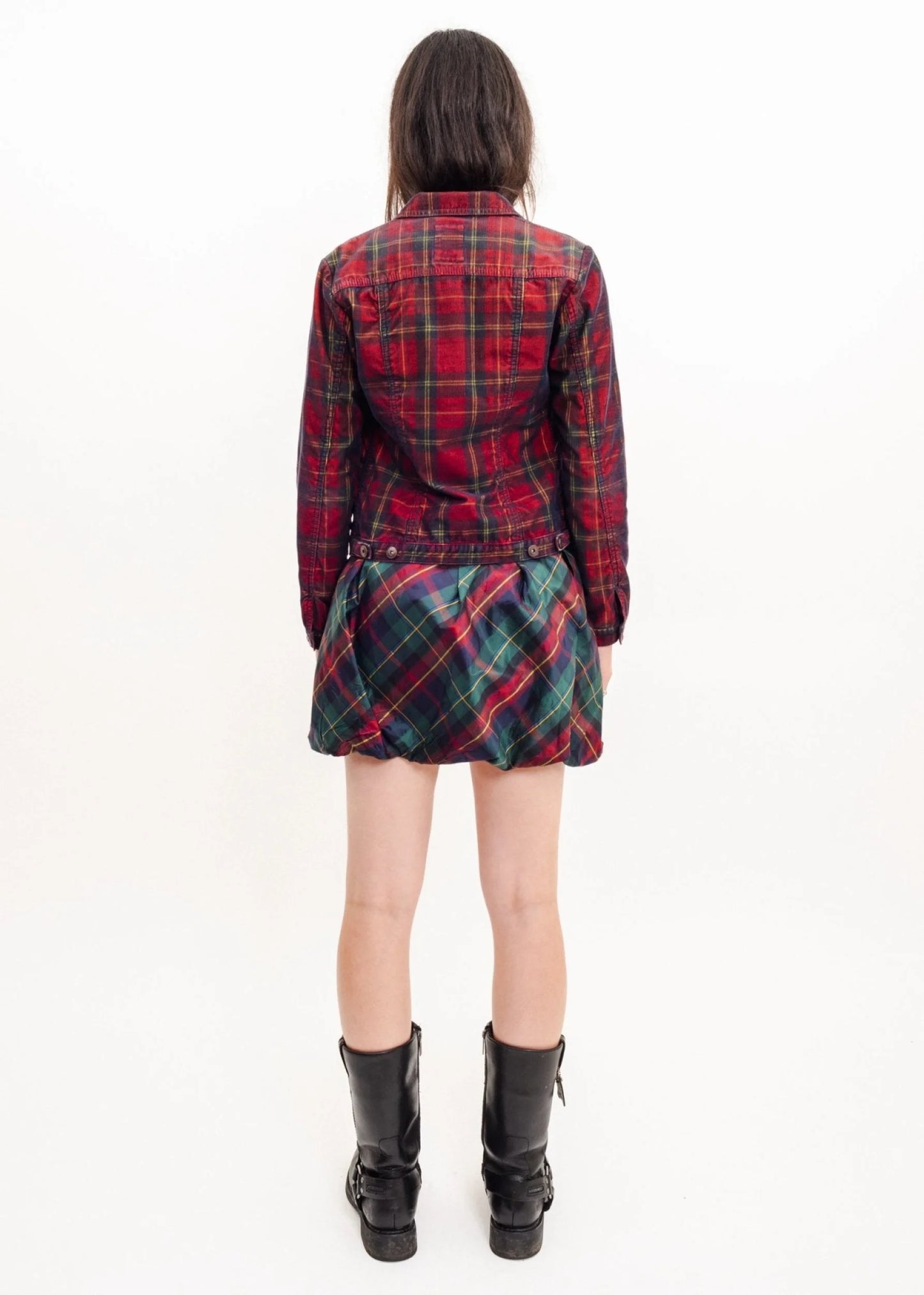 Marithe + François Girbaud Tartan cord jacket