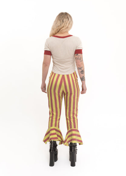 Tartan panelled corset t-shirt