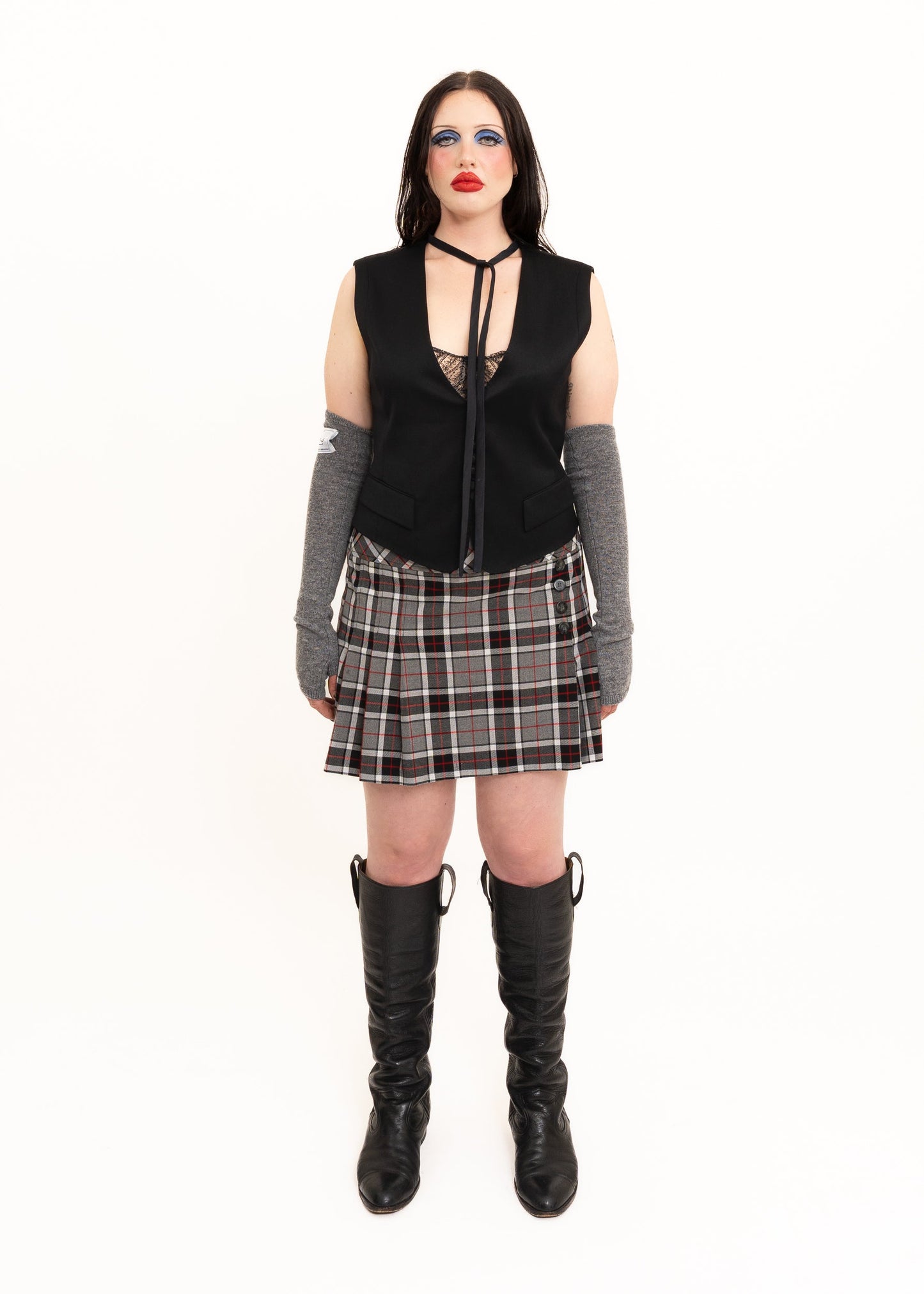 2000s vintage Tartan pleated mini skirt Bizarre Bazaar