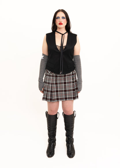 2000s vintage Tartan pleated mini skirt Bizarre Bazaar