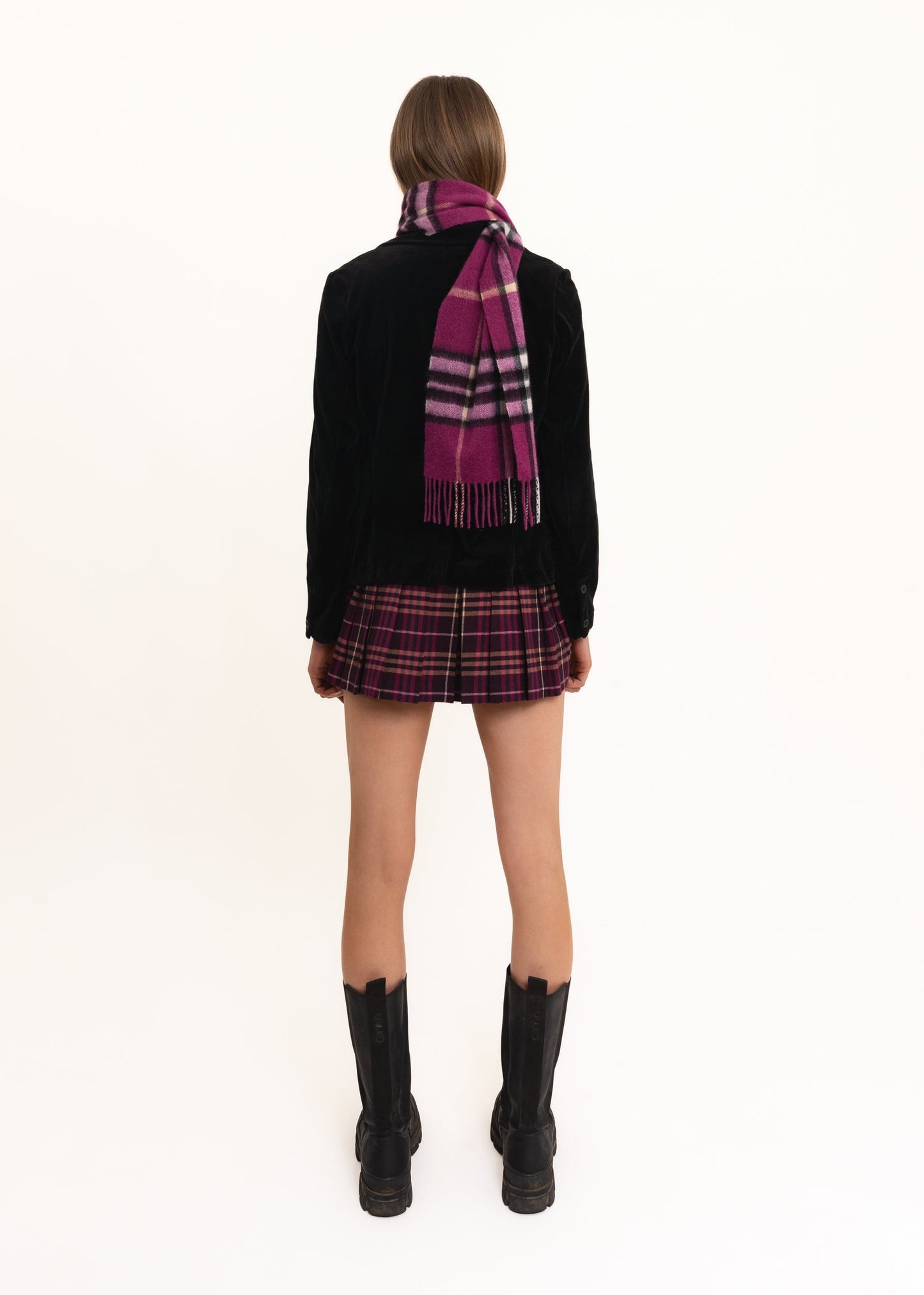 Tartan wool scarf Bizarre Bazaar