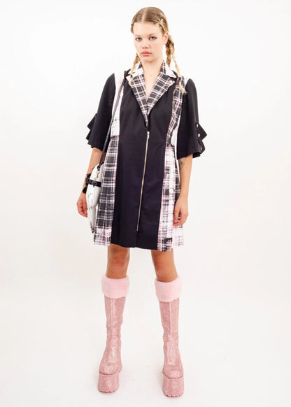 Karaoke Superstars Teen Scene Queen Tartan Shirt Dress