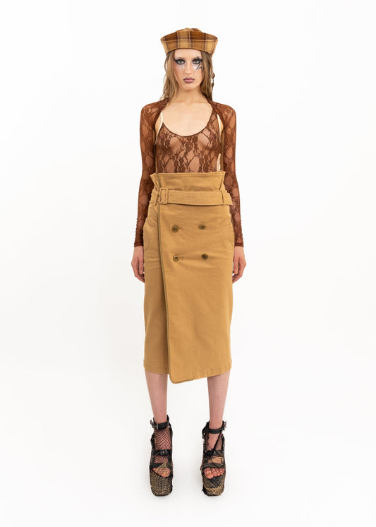 Y’s Yohji Yamamoto Trench coat midi skirt Bizarre Bazaar