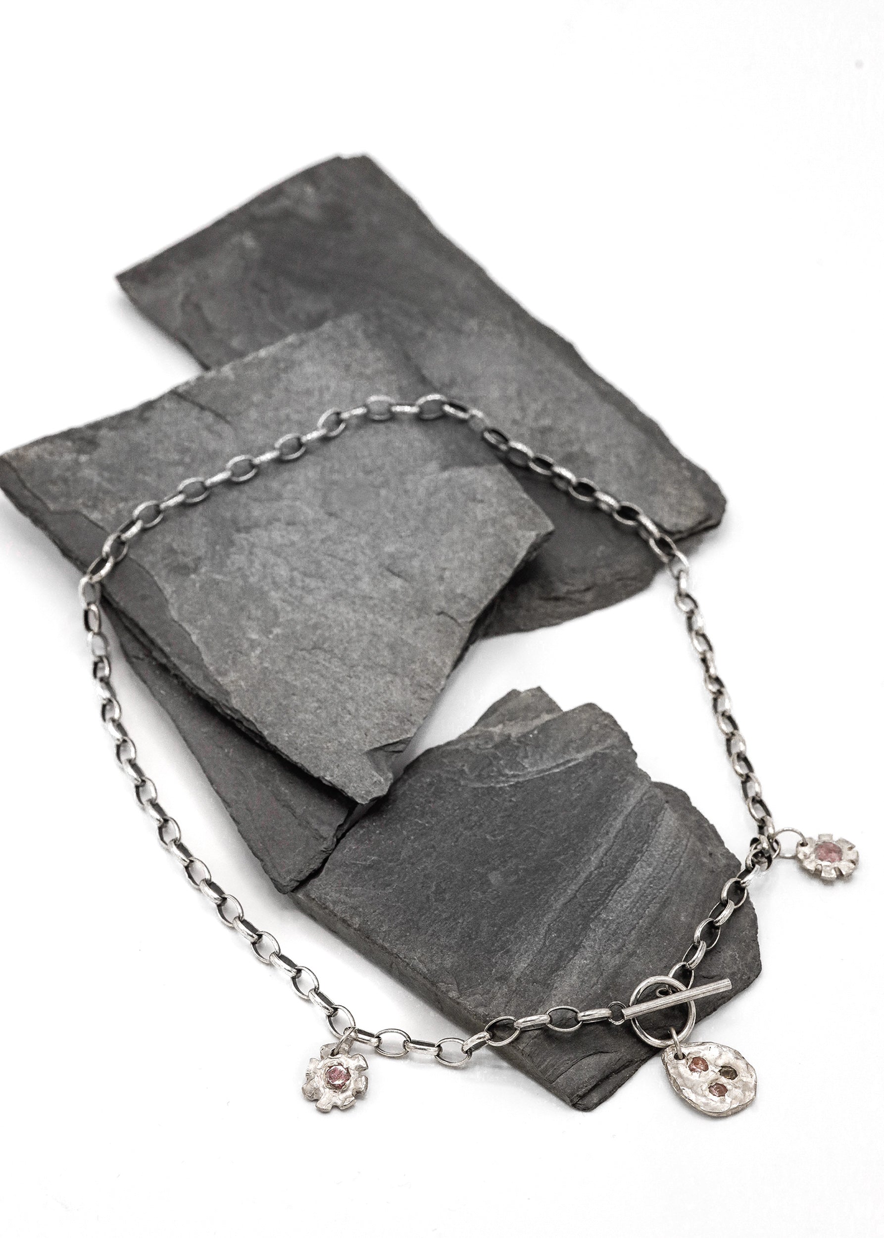 Matisse Bella Jewellery Tri-charm sapphire necklace Bizarre Bazaar