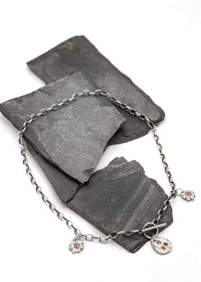Matisse Bella Jewellery Tri-charm sapphire necklace Bizarre Bazaar