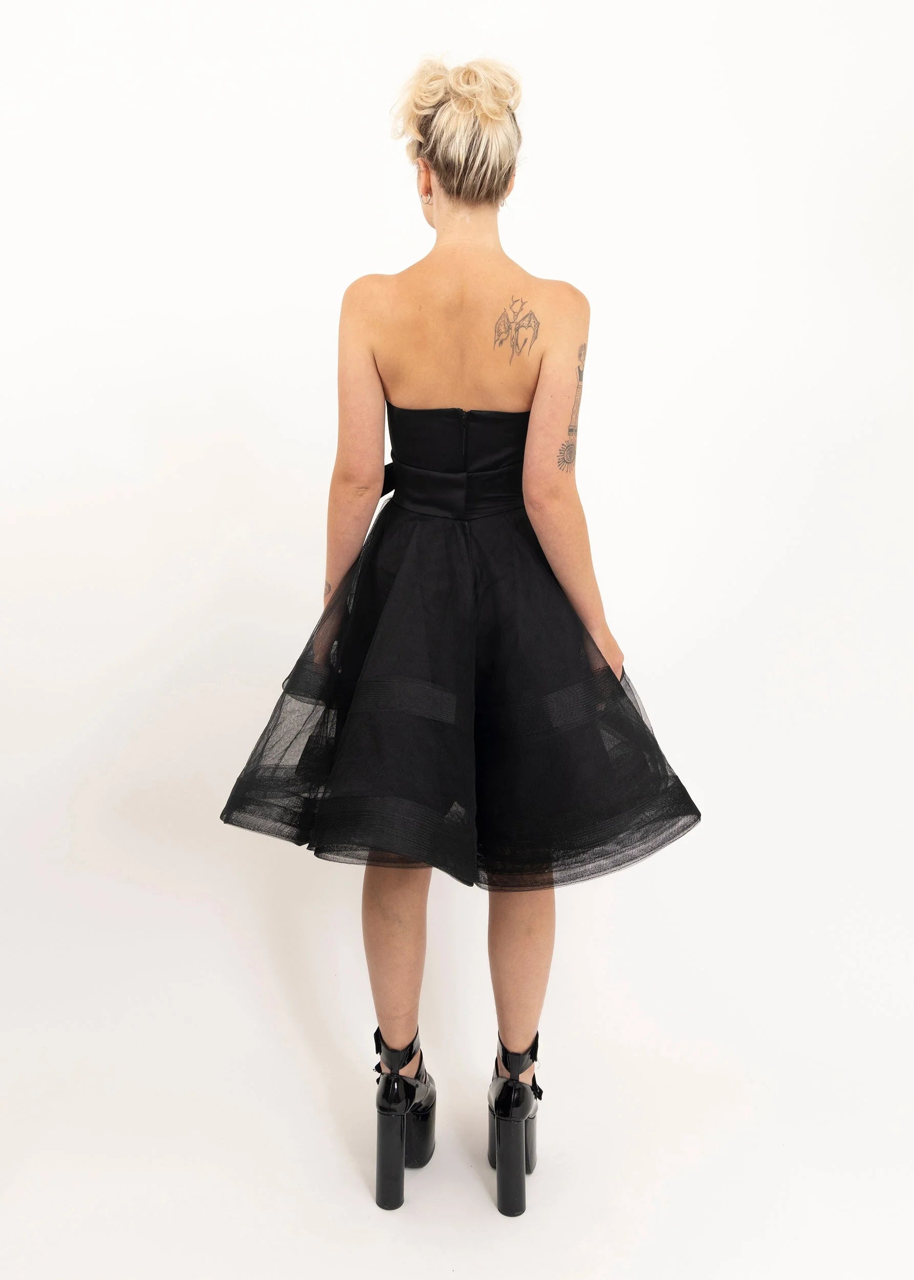 Alex Perry Tulle skirt and silk bustier set