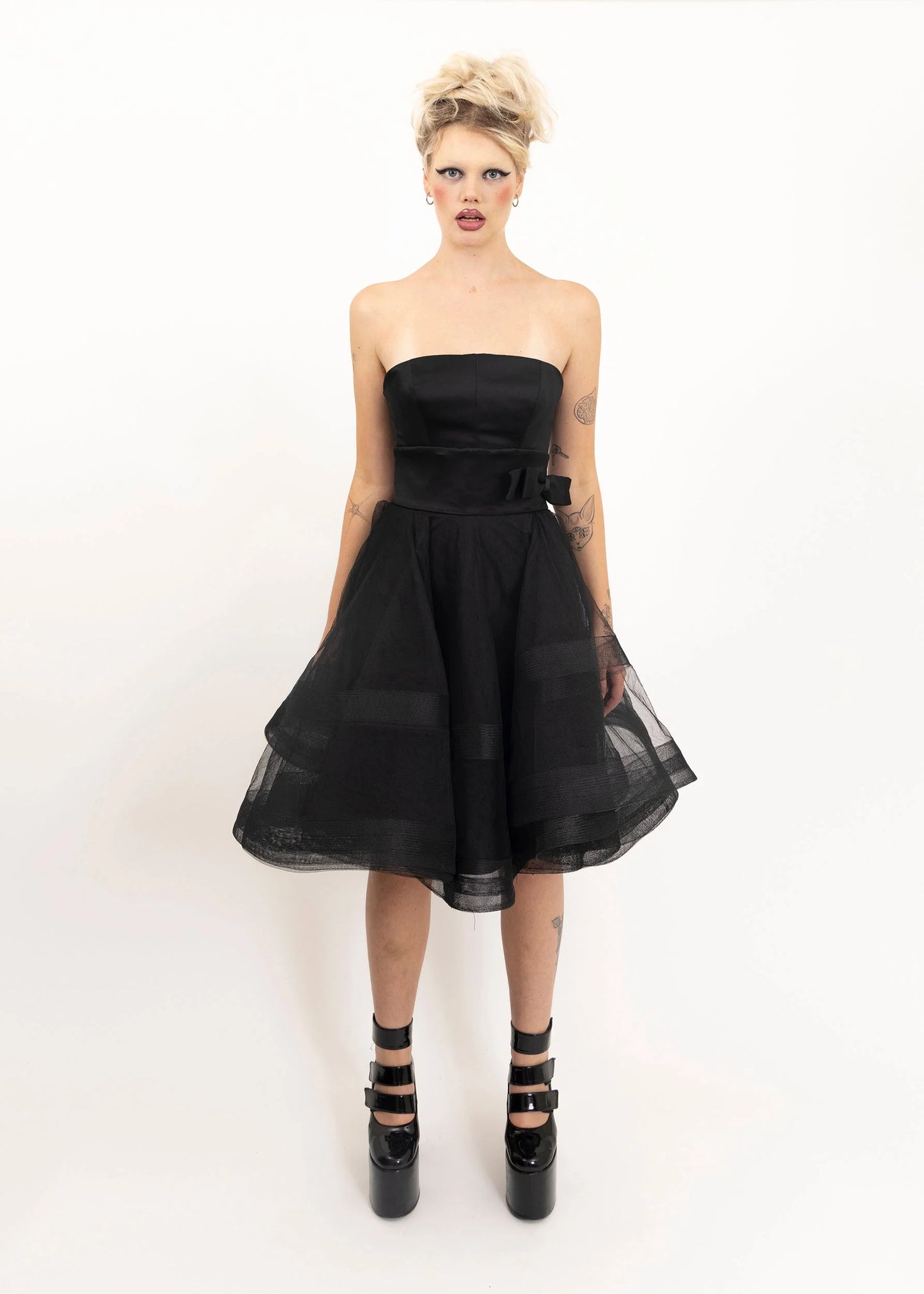 Alex Perry Tulle skirt and silk bustier set