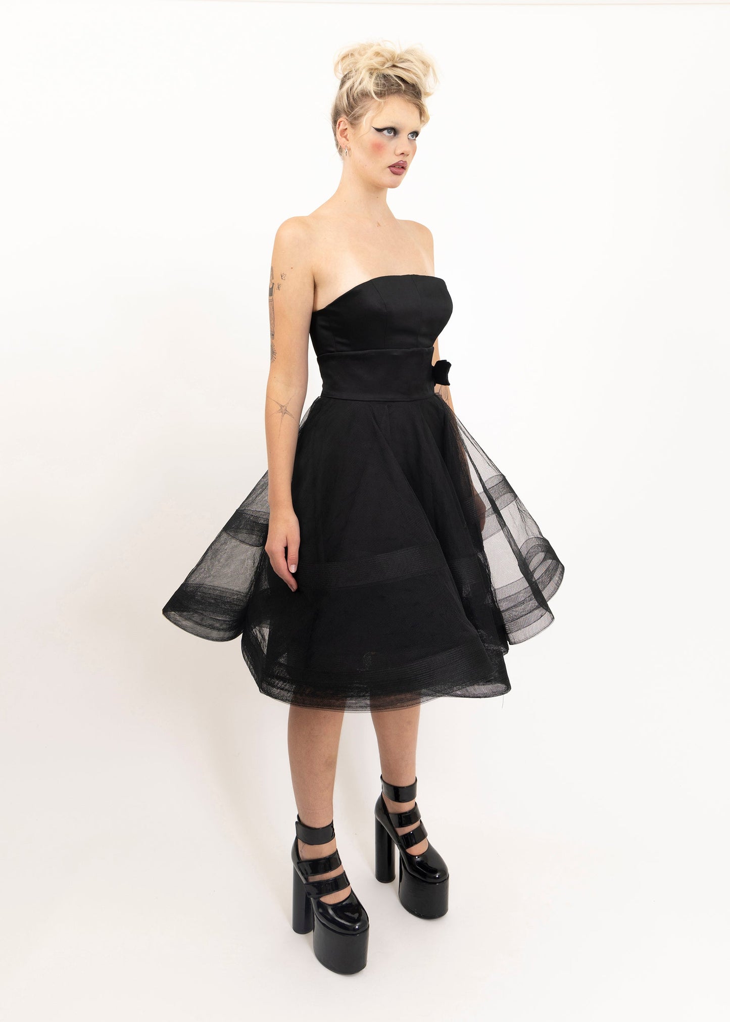 Alex Perry Tulle skirt and silk bustier set