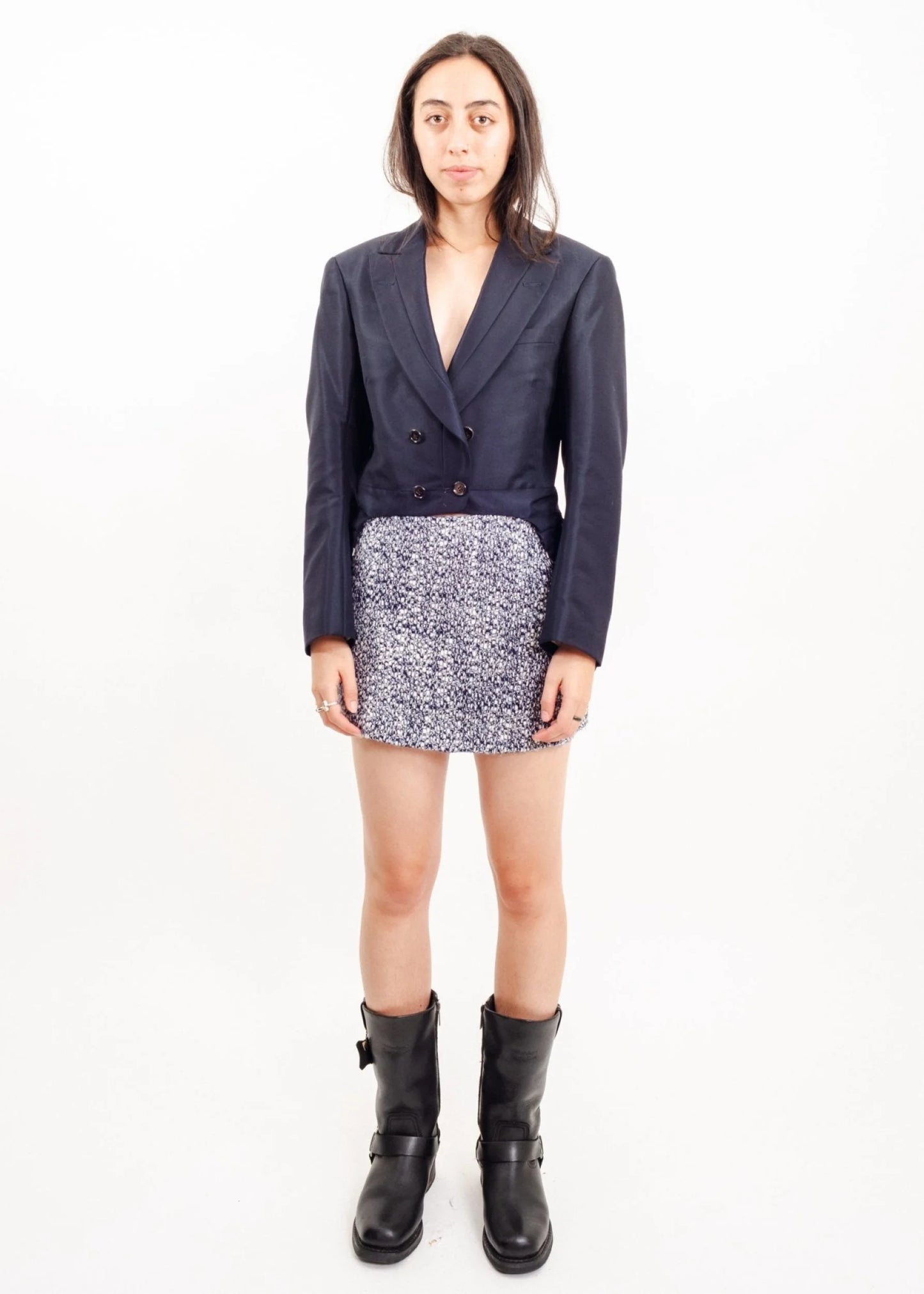 Prada Milano Tweed mini skirt