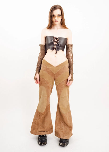 Banshee Ultra Flared Pants- Light Brown Cord