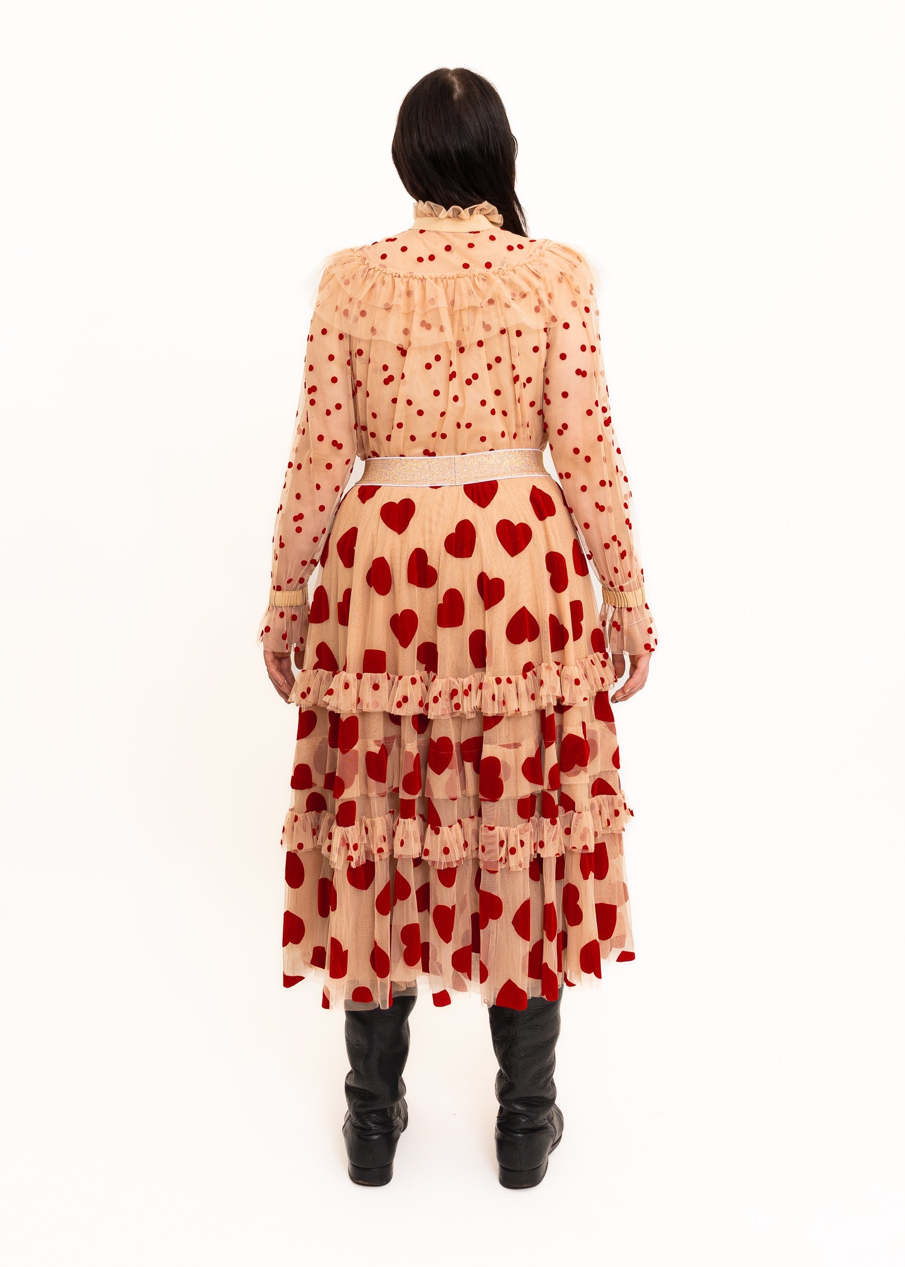 Trelise Cooper Velvet flocked tulle skirt and blouse co-ordinating set Bizarre Bazaar