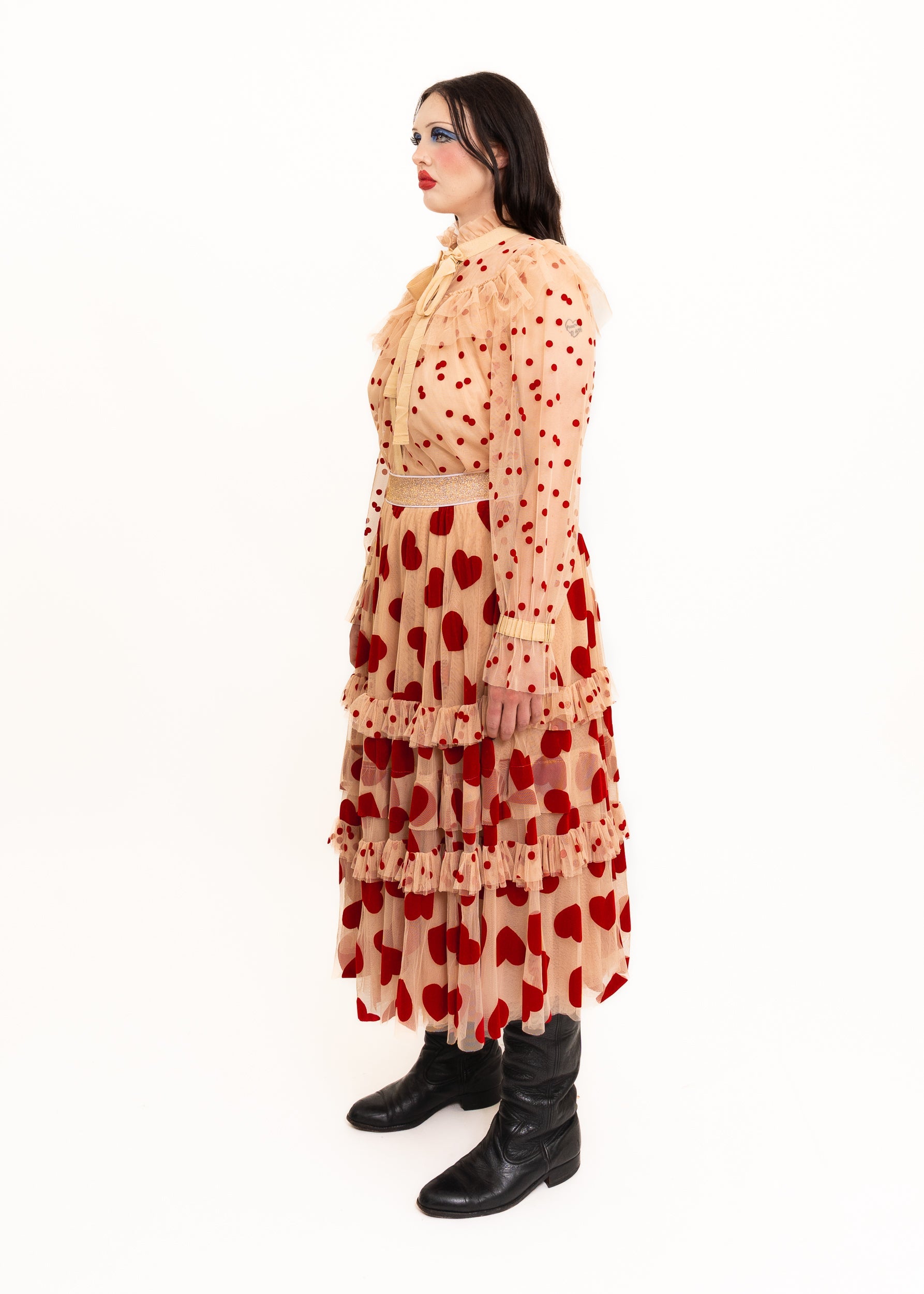 Trelise Cooper Velvet flocked tulle skirt and blouse co-ordinating set Bizarre Bazaar