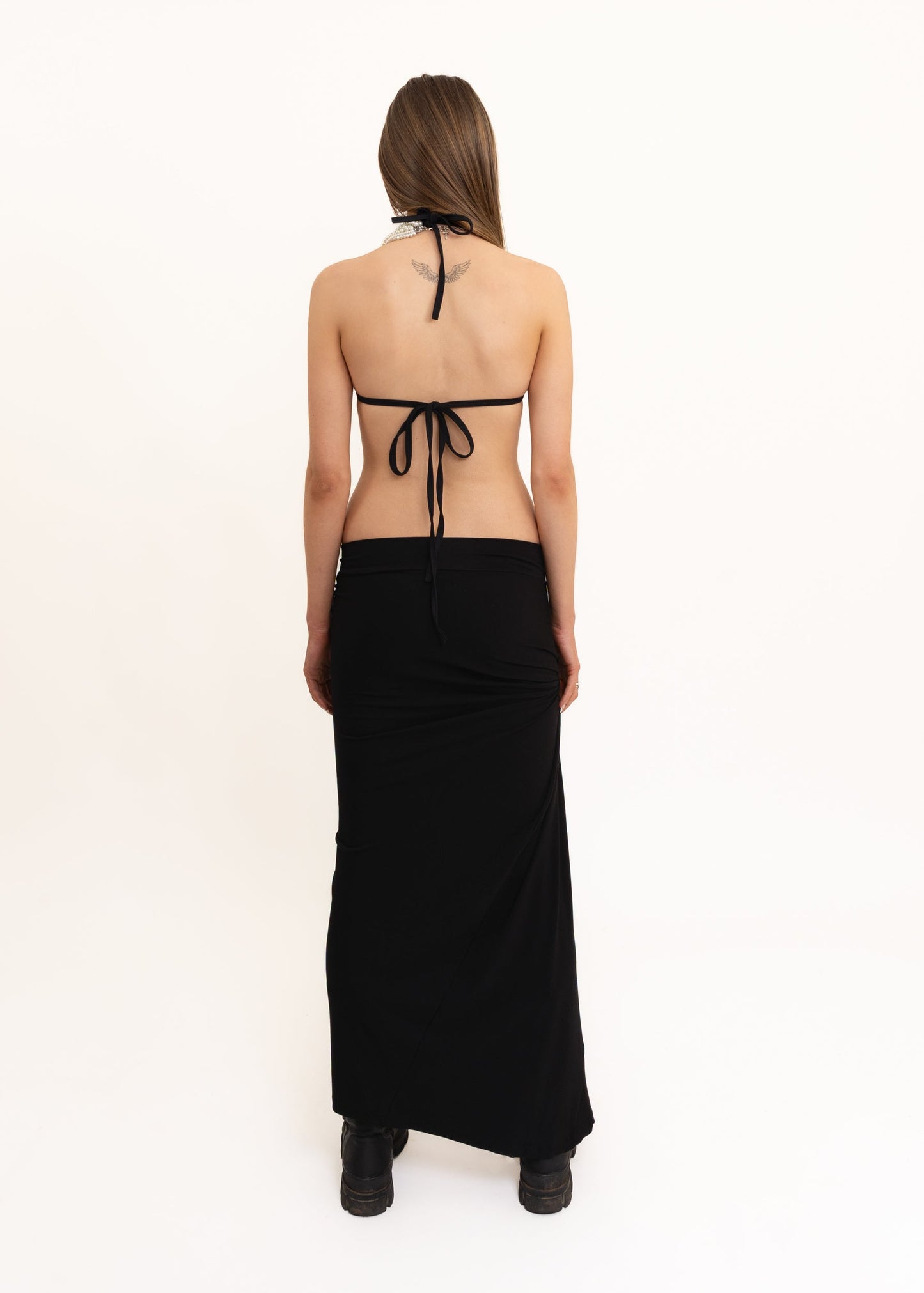 Daf Nimkovsky Wabi Skirt- Black Cotton Bizarre Bazaar