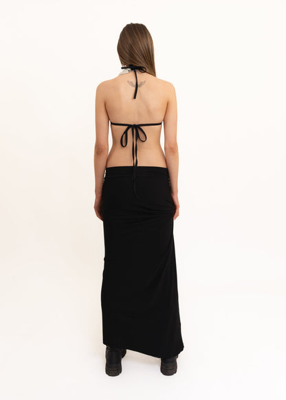 Daf Nimkovsky Wabi Skirt- Black Cotton Bizarre Bazaar