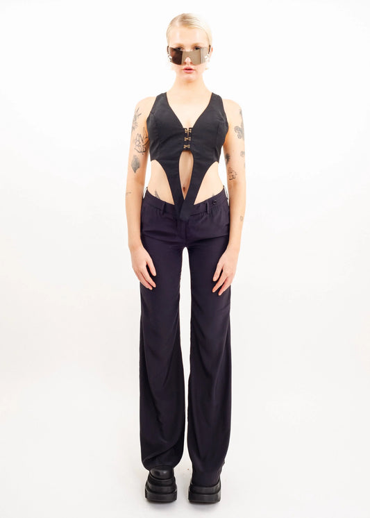 Prada Wide leg nylon pants