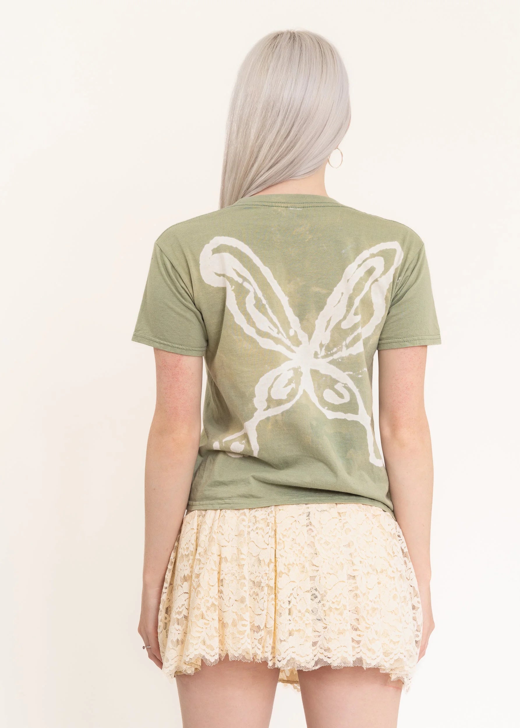 Sleeping Profit Wingz bleached butterfly wing t-shirt