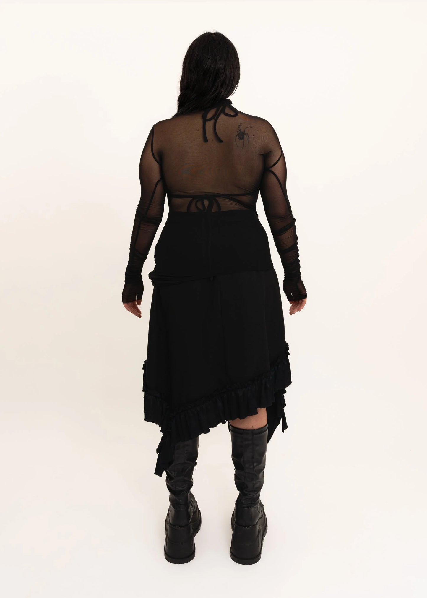 Depth of Scye Wool Fray Skirt- one of a kind