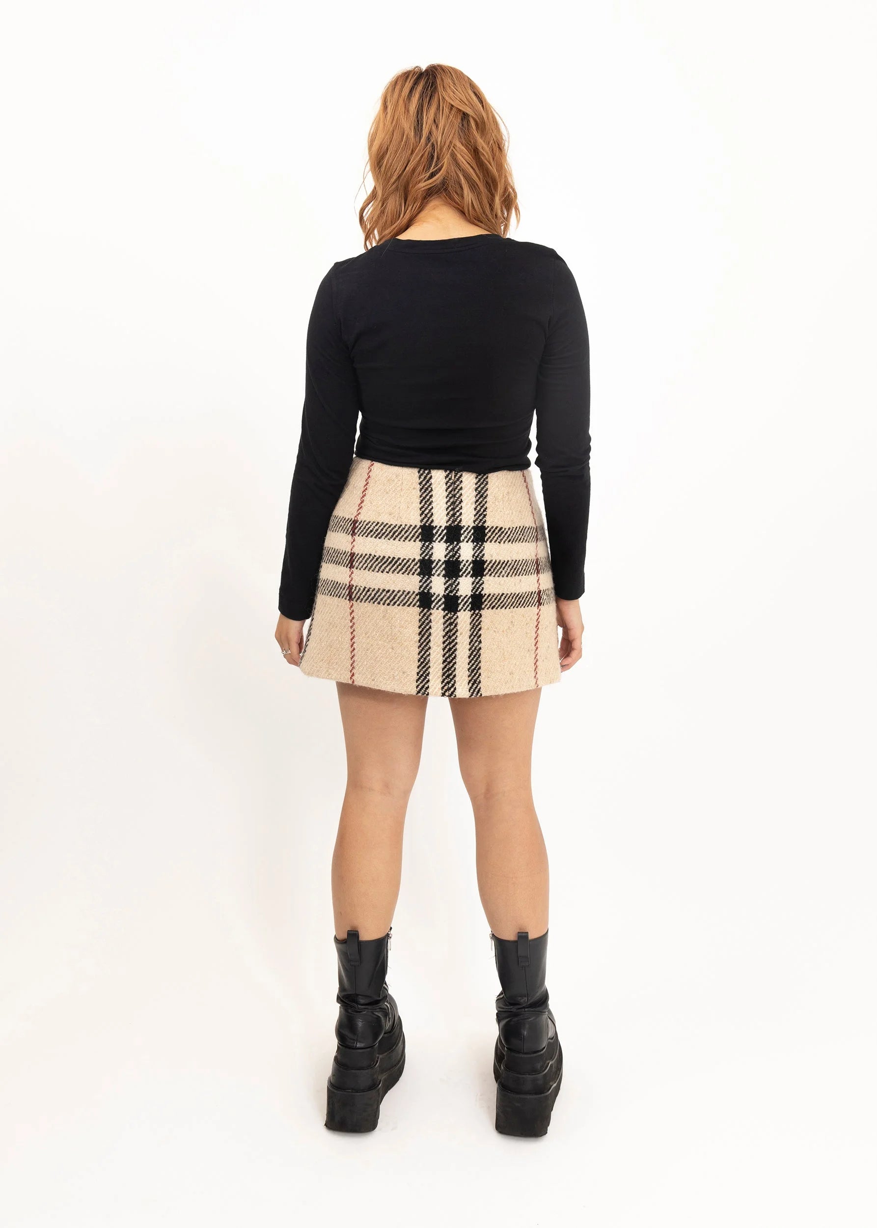 Burberry London Wool novacheck tartan mini skirt Bizarre Bazaar