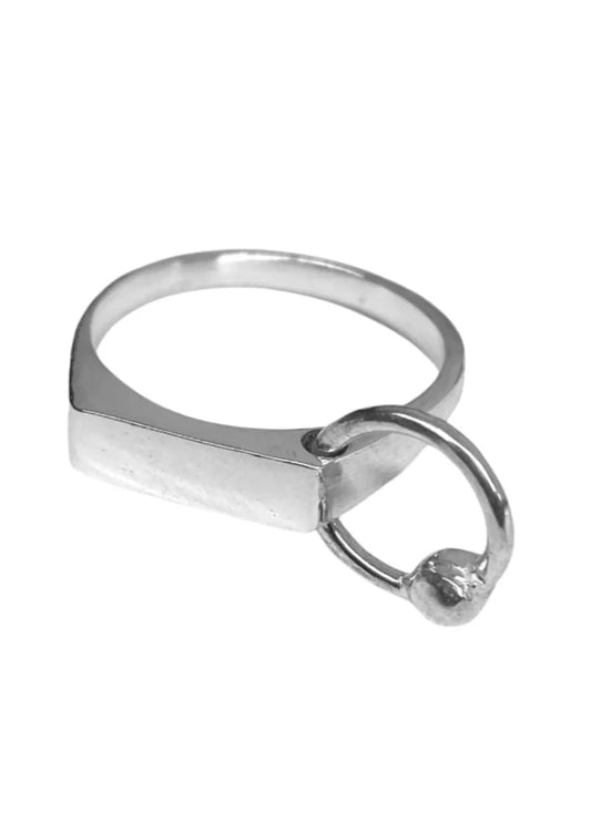 Kick in the Eye Zero pierced signet ring